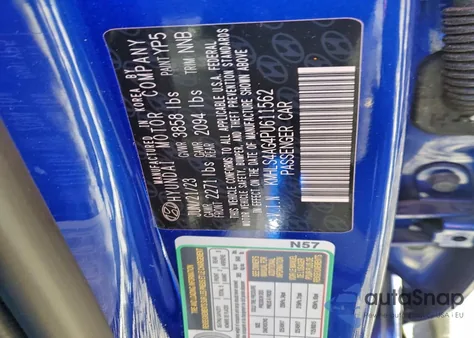 2023 Hyundai Elantra Sel from USA, damaged, VIN KMHLS4AG4PU611562